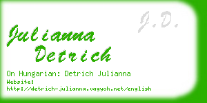 julianna detrich business card